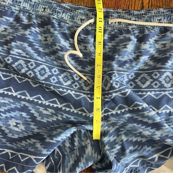 Polo Ralph Lauren Traveler Swim Shorts Trunks Mens Large Indigo Blue Geo Pony